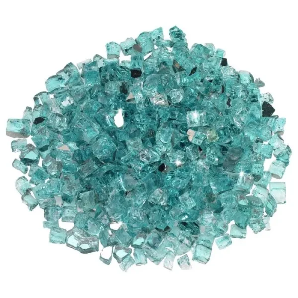 1/2 inch azuria reflective fire glass