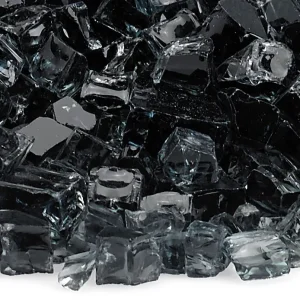 Classic Fire Glass 1/2 Inch Black