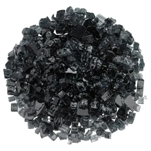 Classic Fire Glass 1/2 Inch Black