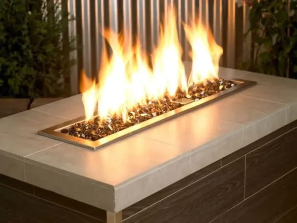 1/2 inch black reflective fire glass​