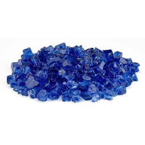 classic fire glass 1/2 inch cobalt blue​
