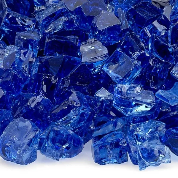 classic fire glass 1/2 inch cobalt blue​