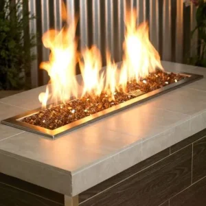 1/2 Copper Reflective Fire Glass