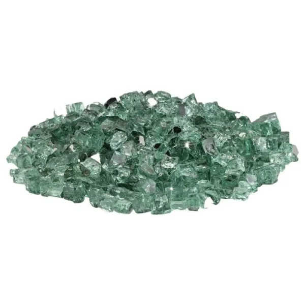 1/2 inch evergreen reflective fire glass​