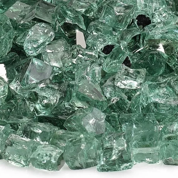 1/2 inch evergreen reflective fire glass​