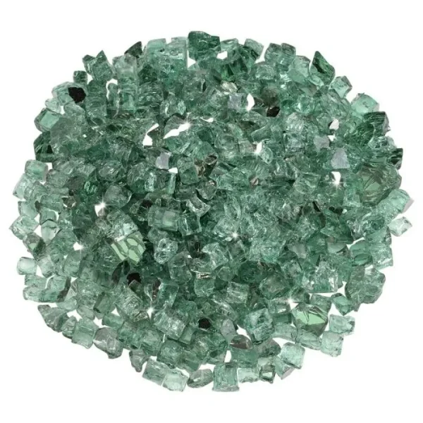 1/2 inch evergreen reflective fire glass​