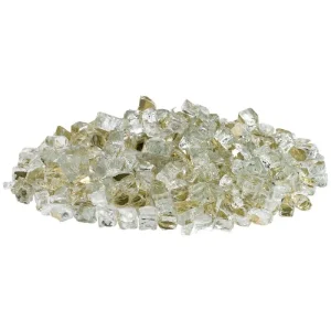 1/2 Inch Gold Reflective Fire Glass