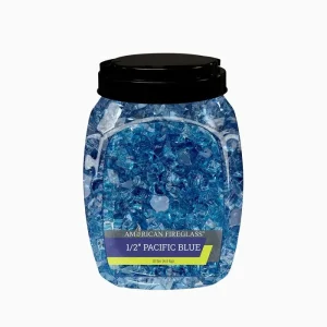 1/2 inch pacific blue fire glass​