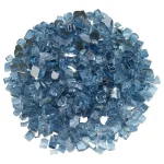 1/2 inch pacific blue reflective fire glass​