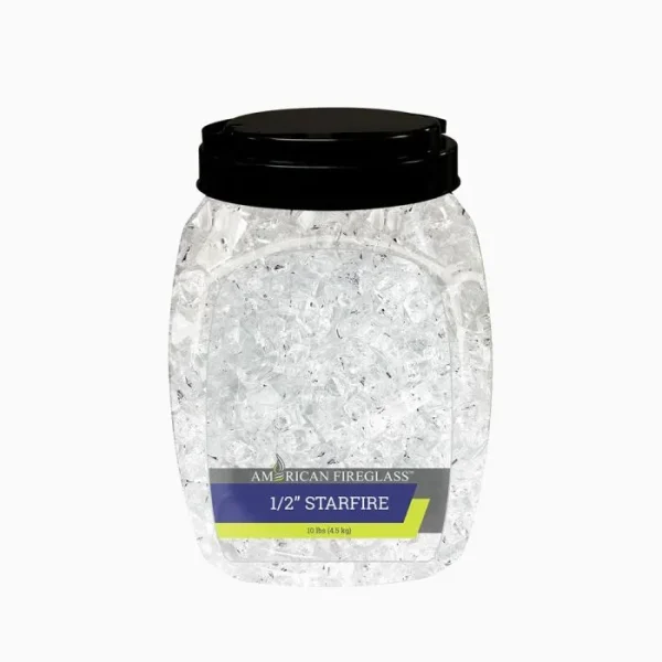 1/2 Inch Starfire Fire Glass