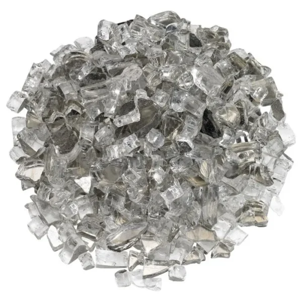 1/2 Inch Starfire Reflective Fire Glass