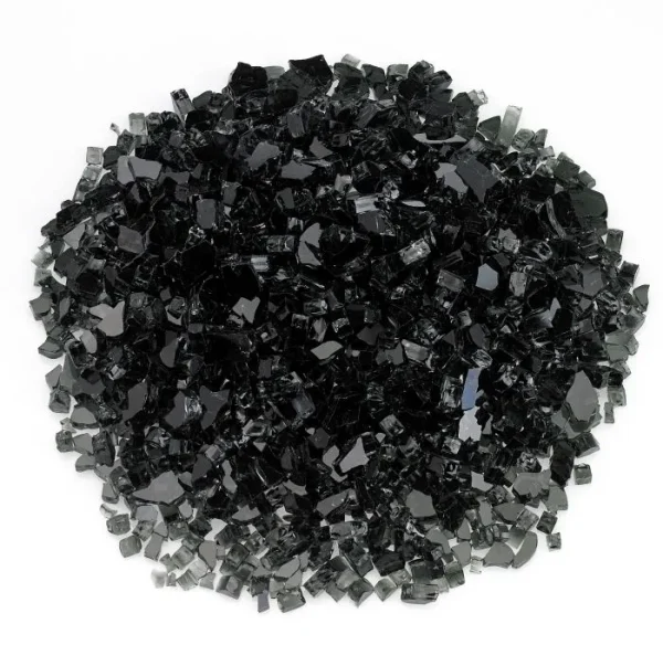 Classic Fire Glass 1/4 Inch Black