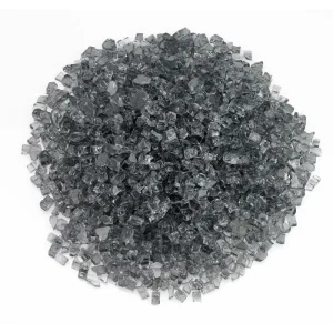 1/4 Inch Gray Fire Glass