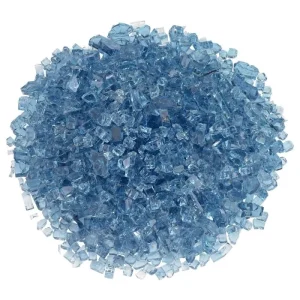 1/4 inch pacific blue fire glass​