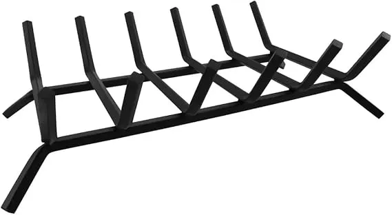 24" 5/8" 6-Bar Log Grill Grate – Standing Grill