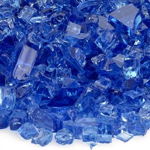 classic fire glass 1/4 inch cobalt blue​