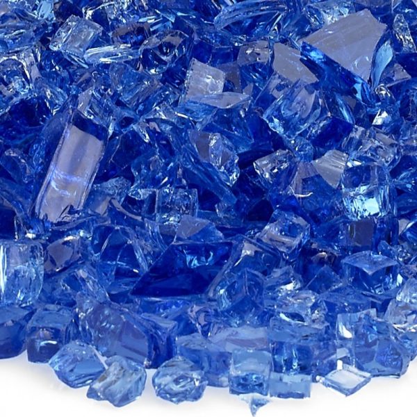 classic fire glass 1/4 inch cobalt blue​