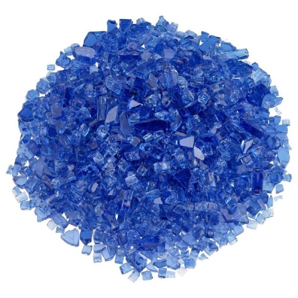 classic fire glass 1/4 inch cobalt blue​