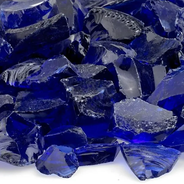 Dark Blue Fire Pit Glass – Medium