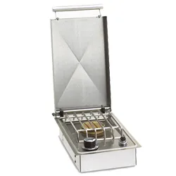 Grill Accessories - American Outdoor Grill Built-In Single Side Burner