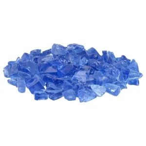 Blue Fire Pit Glass – Medium