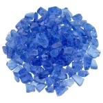 Blue Fire Pit Glass – Medium