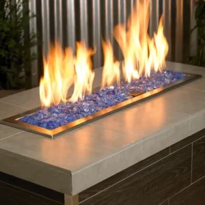 Blue Fire Pit Glass – Medium