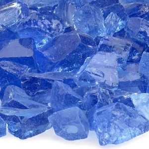 Blue Fire Pit Glass – Medium