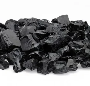 Black Onyx Glass Fire Pit – Medium