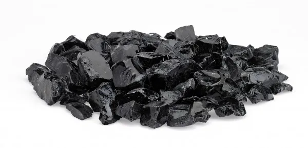 Black Onyx Glass Fire Pit – Medium