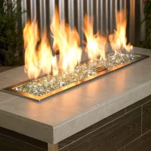 Rain Drop Luster Zircon Fire Glass