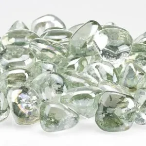 Rain Drop Luster Zircon Fire Glass