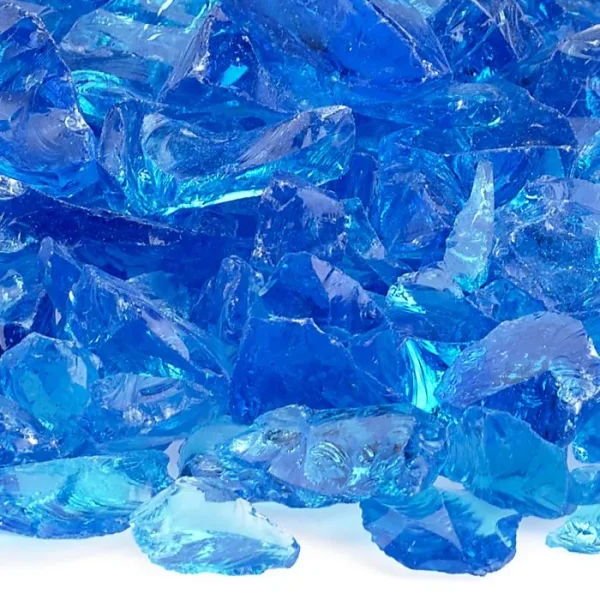 Turquoise Fire Pit Glass – Medium