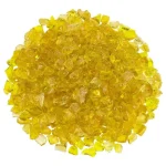 Yellow Fire Pit Glass – Small