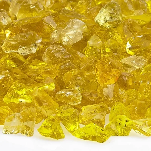 Yellow Fire Pit Glass – Small