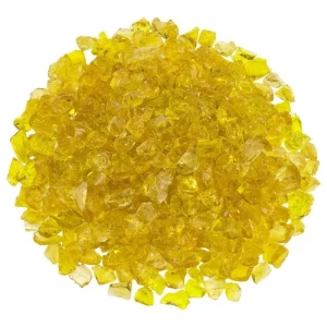 Yellow Fire Pit Glass – Small