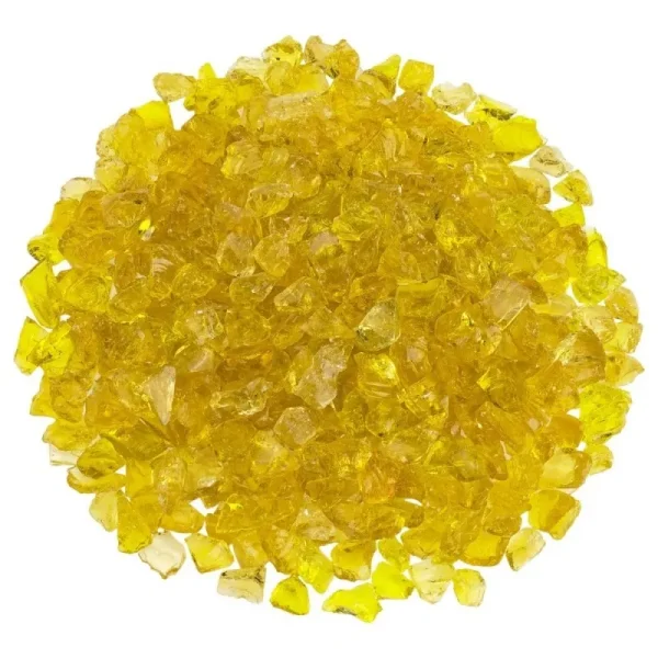 Yellow Fire Pit Glass – Small