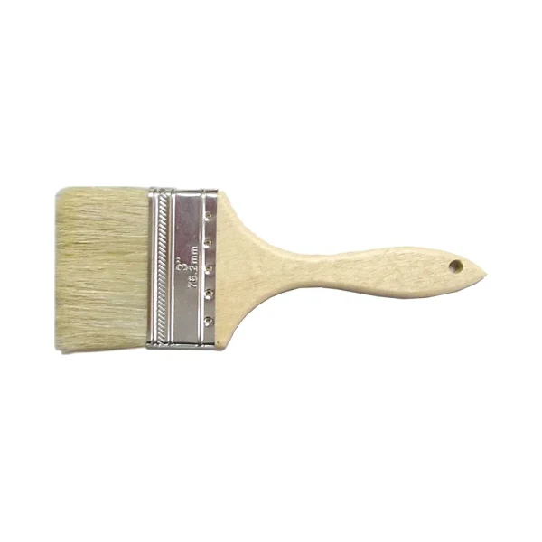 3" White Bristle Chip Brush