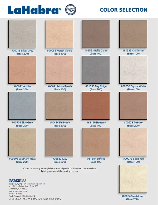 LaHabra Stucco 16 oz. Standard Color Pack - Charleston