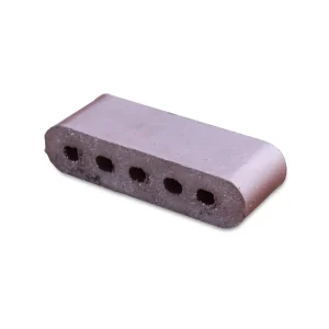 12-Inch Double Bullnose Cored Medium Iron Spot Brick