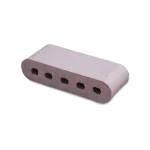 12-Inch Double Bullnose Cored Sterling Grey Brick