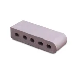 9-Inch Bullnose Cored Sterling Grey Brick