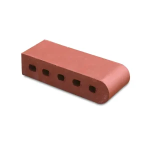 9-Inch Bullnose Cored Sunset Red Brick