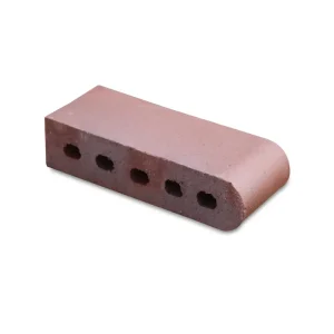 9-Inch Light Iron Spot Bullnose Cored Brick