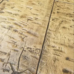 16" x 97" Hand Hewn Timber Plank - Concrete Stamp - Image 2