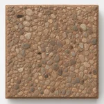 18"x18" Exposed Aggregate Stepping Stone – Tan