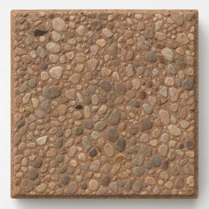 18"x18" Exposed Aggregate Stepping Stone – Tan