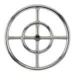 24" Double-Ring Stainless Steel Burner