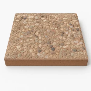 24"x24" Exposed Aggregate Stepping Stone – Tan