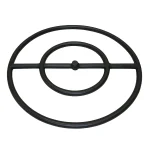 36" Diameter Metal Fire Ring Burner, Double Bar